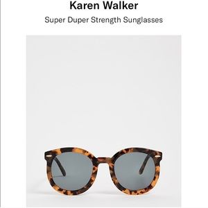 Karen Walker Super Duper Sunglasses in tortoise